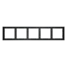 Изображение Рамка пластиковая VOLTUM S70 на 5 постов (графит)